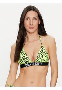 Calvin Klein Swimwear Góra od bikini KW0KW02331 Zielony. Kolor: zielony. Materiał: syntetyk