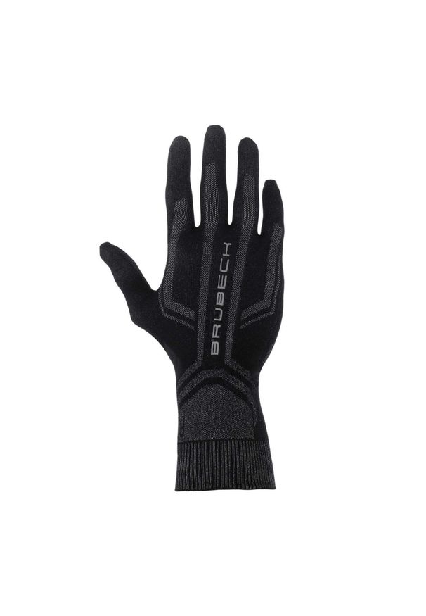 Rękawiczki termoaktywne do biegania unisex Brubeck. Kolor: szary, wielokolorowy, czarny. Materiał: poliamid, elastan. Sezon: zima. Sport: turystyka piesza