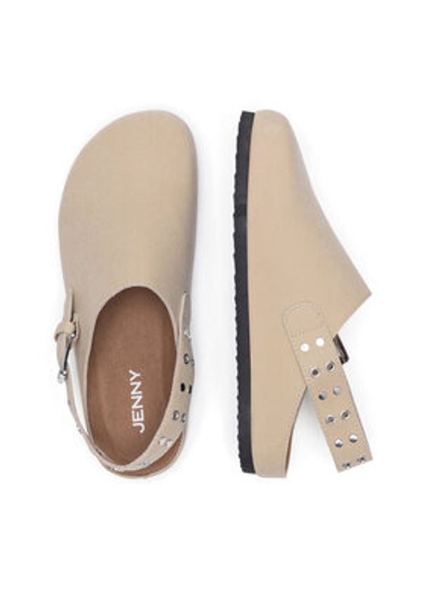 Jenny - JENNY Chodaki SC01B241708-1 Beżowy. Kolor: beżowy. Materiał: materiał
