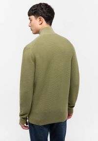 Mustang Style Escondido Oil Green 1015476 6273 MĘSKI SWETER #3