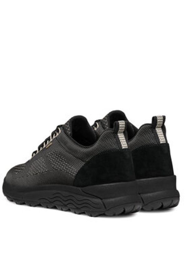 Geox Sneakersy D Spherica 4X4 B Abx D2626C 06K22 C9999 Czarny. Kolor: czarny. Materiał: materiał