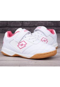 LOTTO - Buty dzieciece sportowe Lotto WHIZZER K. Kolor: różowy, biały, wielokolorowy. Sport: turystyka piesza