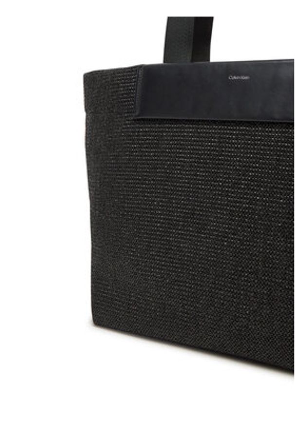 Calvin Klein Torebka Ck Raffia Large Shopper K60K613025 Czarny. Kolor: czarny