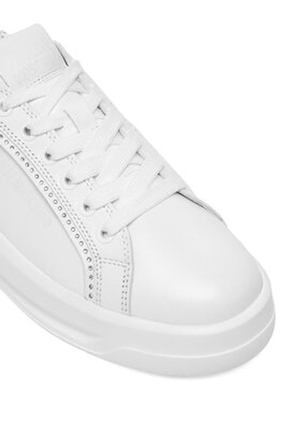 Love Moschino - LOVE MOSCHINO Sneakersy JA15025G1OIA0100 Biały. Kolor: biały. Materiał: skóra