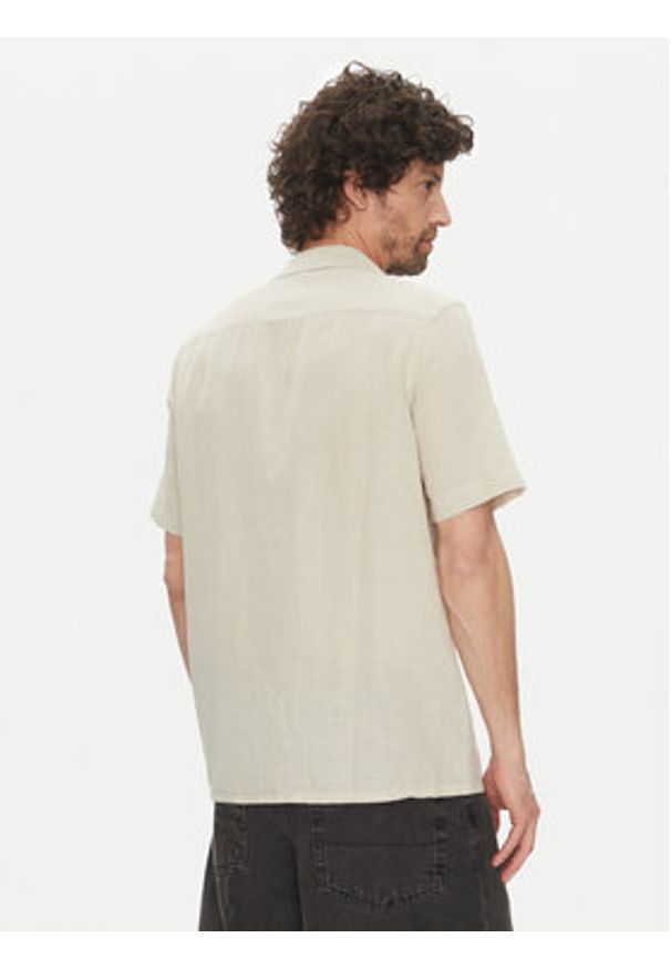 Calvin Klein Koszula K10K114197 Beżowy Regular Fit. Kolor: beżowy. Materiał: bawełna