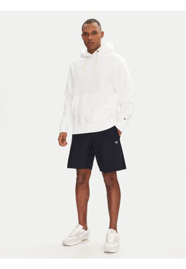 Champion Szorty sportowe 220764 Granatowy Loose Fit. Kolor: niebieski. Materiał: bawełna. Styl: sportowy