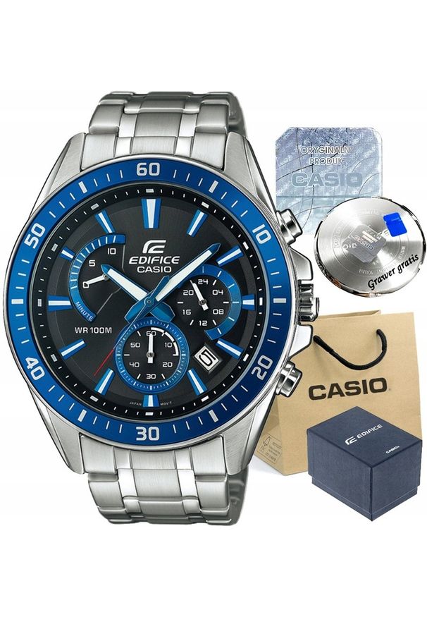 Zegarek Casio Zegarek męski EDIFICE RUBIO-1A2 z GRAWEREM