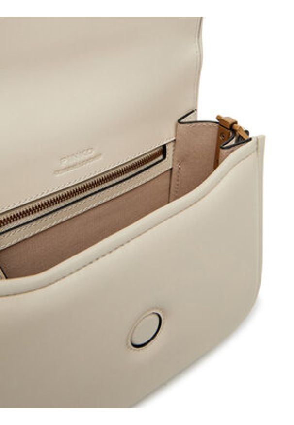 Pinko - PINKO Torebka Love Box Bag Fl Mini 104297 A26L Écru. Materiał: skórzane