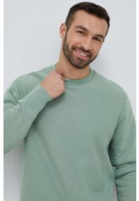Champion bluza męska kolor zielony gładka. Kolor: zielony. Długość rękawa: długi rękaw. Długość: długie. Wzór: gładki #2