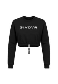 Givova damski crop top dekolt łódkowy długi rękaw S. Typ kołnierza: dekolt w łódkę. Kolor: czarny, biały, wielokolorowy. Długość rękawa: długi rękaw. Długość: długie