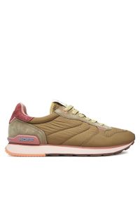 HOFF Sneakersy Track & Field 22517001 Khaki. Kolor: brązowy. Materiał: skóra, zamsz