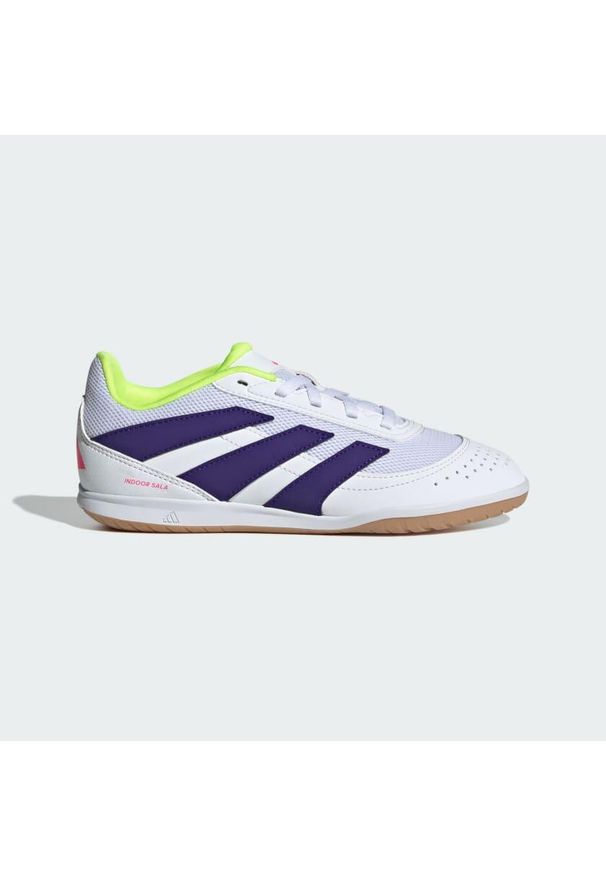 Adidas - Buty Predator Club Sala IN Kids. Kolor: żółty, biały, wielokolorowy, fioletowy. Materiał: materiał