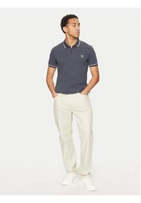 Calvin Klein Jeans Polo J30J315603 Granatowy Slim Fit. Typ kołnierza: polo. Kolor: niebieski. Materiał: bawełna #5