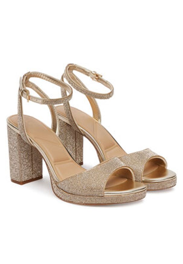 Aldo Sandały Alluring 13918860 Złoty. Kolor: złoty. Materiał: skóra