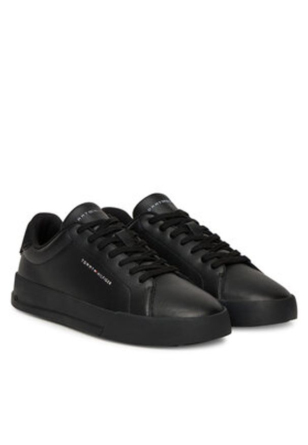 TOMMY HILFIGER - Tommy Hilfiger Sneakersy FM0FM05367 Czarny. Kolor: czarny. Materiał: skóra