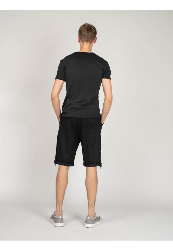La Haine Inside Us Spodnie "Denver-Unisex" | A2232 4M | Mężczyzna | Czarny. Okazja: na co dzień. Kolor: czarny. Materiał: bawełna, elastan. Styl: casual