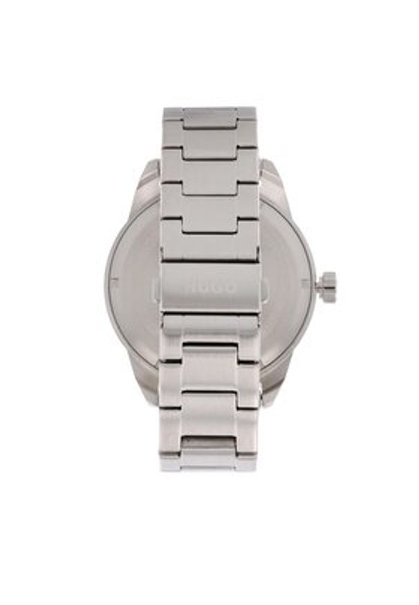 Hugo Zegarek Grip 1530276 Srebrny. Kolor: srebrny