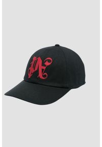 PALM ANGELS Czarna czapka z daszkiem Pa Monogram Emb Cap. Kolor: czarny #4