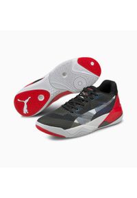 Buty męskie Puma Eliminate Power Nitro. Zapięcie: sznurówki. Kolor: biały, wielokolorowy, czarny. Materiał: materiał, syntetyk, tkanina. Szerokość cholewki: normalna. Sport: piłka ręczna, turystyka piesza #1