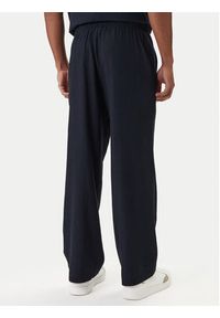 Emporio Armani Spodnie materiałowe EM000586 AF20590 UB102 Granatowy Regular Fit. Kolor: niebieski. Materiał: len #4