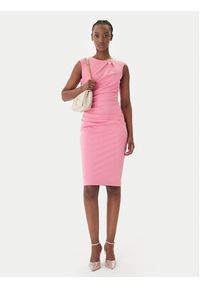 Rinascimento Sukienka koktajlowa CFC0127683003 Różowy Slim Fit. Kolor: różowy. Materiał: syntetyk. Styl: wizytowy #5