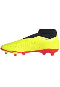 Adidas - Buty piłkarskie adidas Predator League Ll Fg M IG7766 żółte. Kolor: żółty. Materiał: syntetyk, guma. Sport: piłka nożna