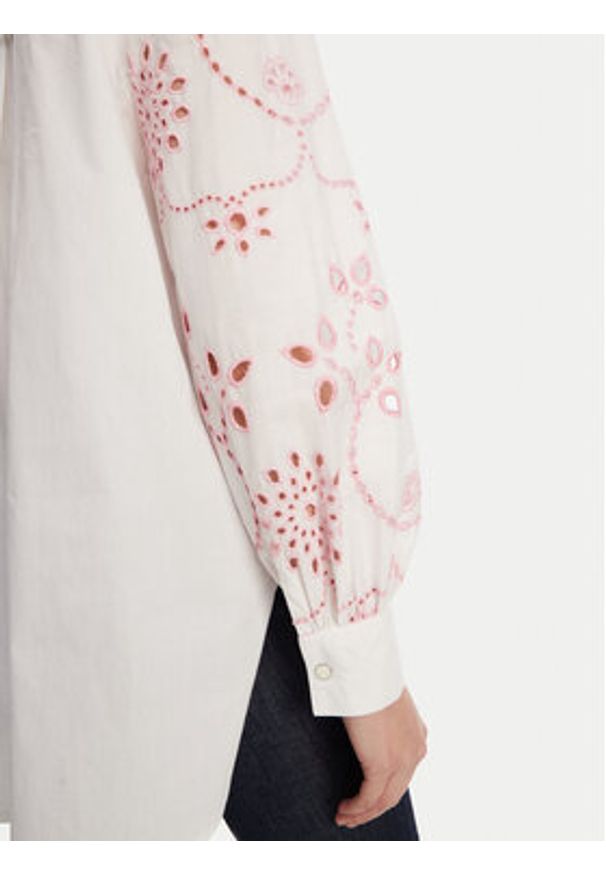 French Connection Koszula 72YBB Biały Relaxed Fit. Kolor: biały. Materiał: bawełna