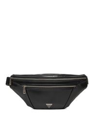 Guess Saszetka nerka HMMECA P4288 Czarny. Kolor: czarny. Materiał: skóra