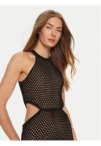 TwinSet - TWINSET Sukienka letnia 241TT3080 Czarny Regular Fit. Kolor: czarny. Materiał: bawełna. Sezon: lato #3