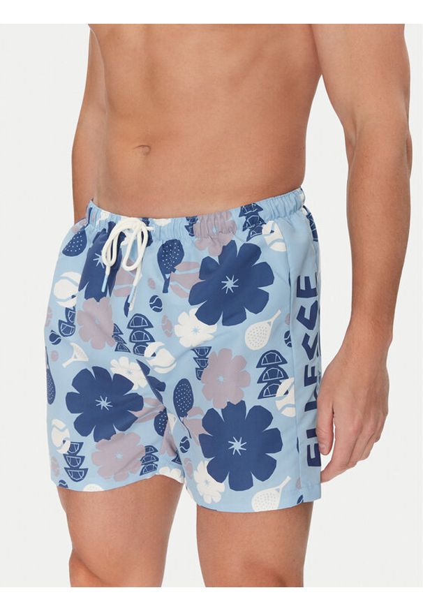 Ellesse Szorty kąpielowe Pinareo 2 SHZ22072 Niebieski Regular Fit. Kolor: niebieski. Materiał: syntetyk