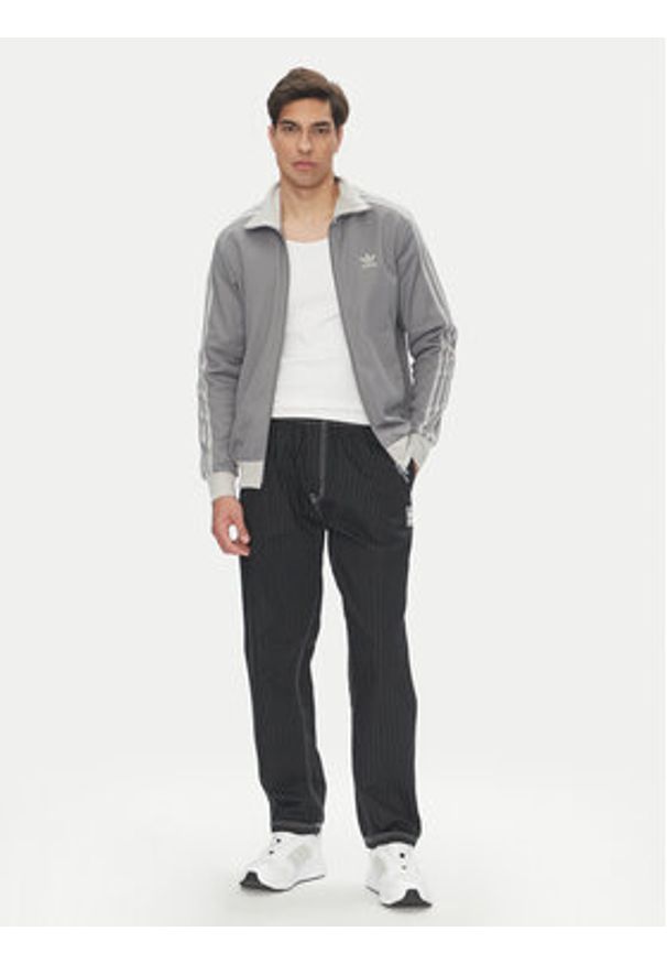 Adidas - adidas Bluza adicolor Classics Beckenbauer JP1226 Szary Slim Fit. Kolor: szary. Materiał: bawełna