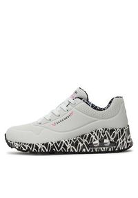 skechers - Skechers Sneakersy Skechers Uno-Loving Love Biały. Kolor: biały. Materiał: skóra #2
