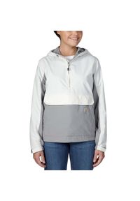 Kurtka damska przeciwdeszczowa Carhartt Anorak. Kolor: biały. Sport: turystyka piesza #1