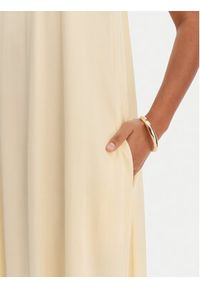 Fracomina Sukienka letnia FR26SD3016W41301 Żółty Relaxed Fit. Kolor: żółty. Materiał: wiskoza. Sezon: lato #3