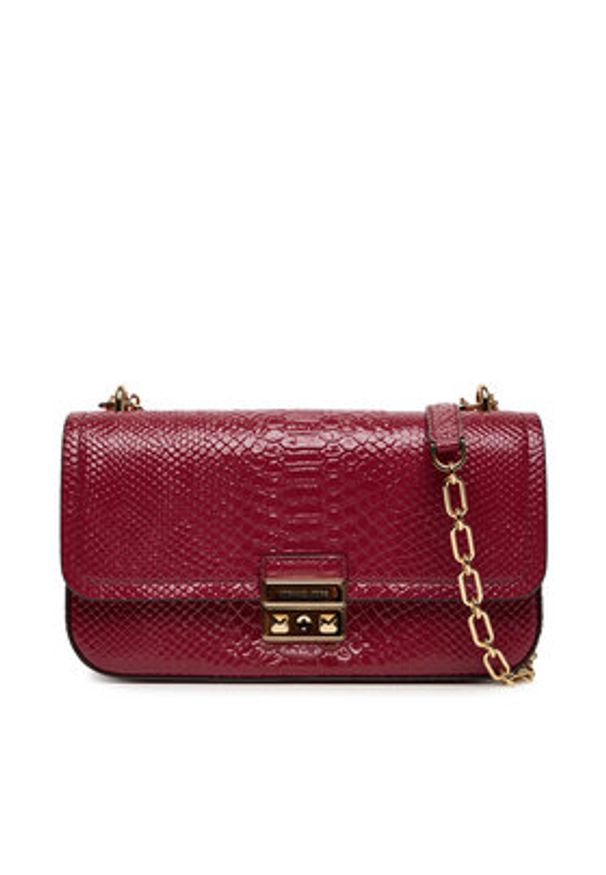 MICHAEL Michael Kors Torebka Tribeca 30T5G2RL7L Bordowy. Kolor: czerwony. Materiał: skórzane