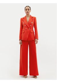 Maryley Spodnie materiałowe 24EB680/43FI Czerwony Regular Fit. Kolor: czerwony. Materiał: syntetyk #5