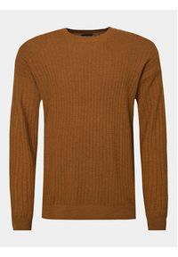 Sisley Sweter 1041T102A Brązowy Regular Fit. Kolor: brązowy. Materiał: syntetyk #4