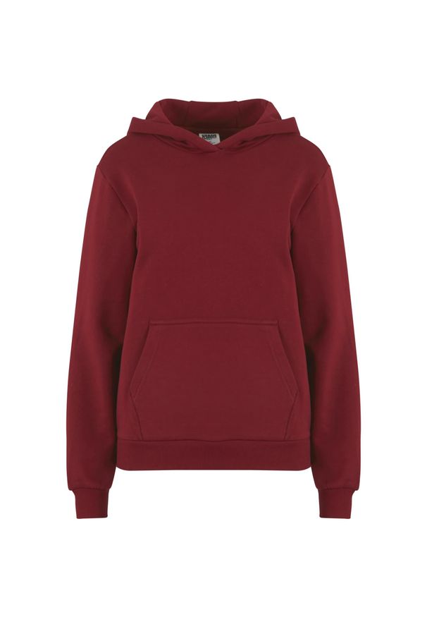 Bluza damska z kapturem Urban Classics Organic Loose Brushed. Typ kołnierza: kaptur. Kolor: czerwony, wielokolorowy, brązowy