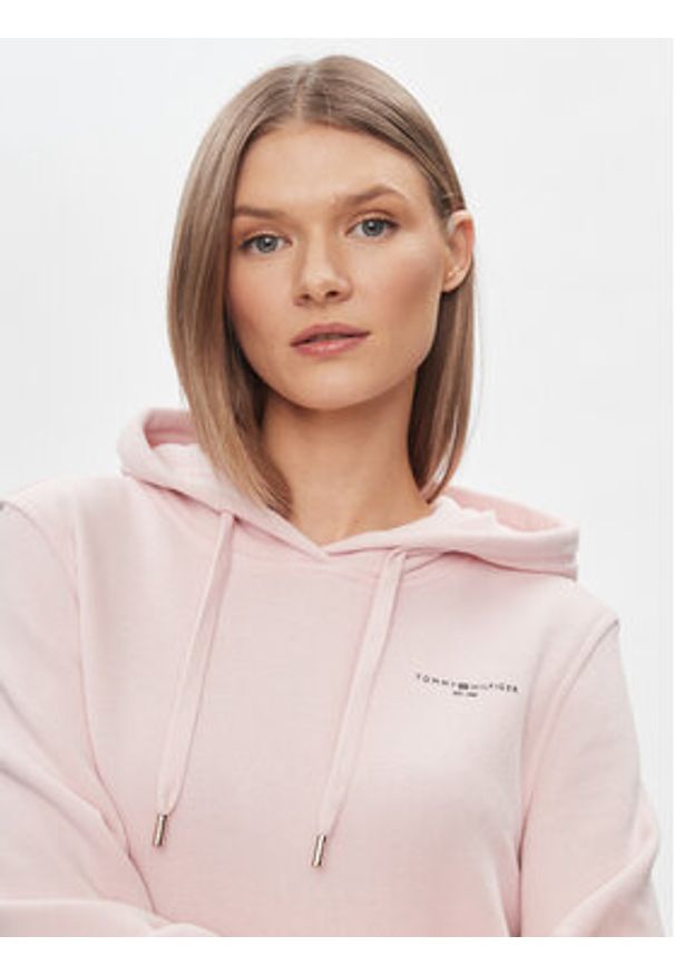 TOMMY HILFIGER - Tommy Hilfiger Bluza 1985 WW0WW40274 Różowy Relaxed Fit. Kolor: różowy. Materiał: bawełna, syntetyk