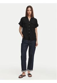 Vero Moda Koszula Bumpy 10310139 Czarny Regular Fit. Kolor: czarny. Materiał: wiskoza #5