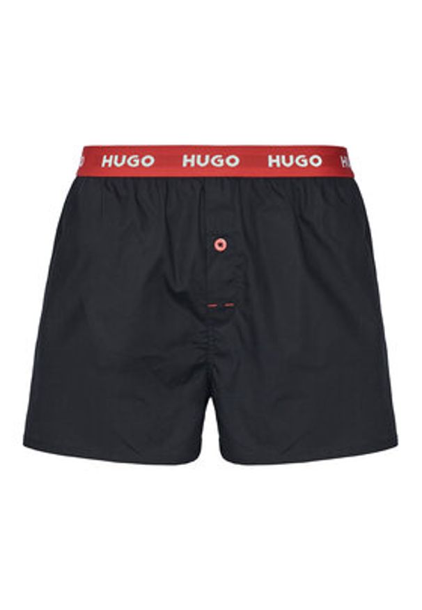 Hugo - HUGO Komplet 3 par bokserek 50532565 Czarny. Kolor: czarny. Materiał: bawełna