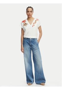 LOLA CASADEMUNT T-Shirt MS2615002 Biały Regular Fit. Kolor: biały. Materiał: bawełna #5