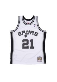 Mitchell & Ness - Koszulka Nba San Antonio Spurs Tim Duncan. Kolor: biały. Sport: koszykówka #1