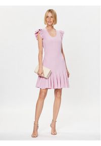 Ted Baker Sukienka dzianinowa Milasen 268210 Różowy Slim Fit. Kolor: różowy. Materiał: syntetyk #3