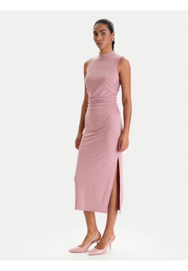 Marella Sukienka koktajlowa Mirra 2613621021 Różowy Slim Fit. Kolor: różowy. Materiał: wiskoza. Styl: wizytowy
