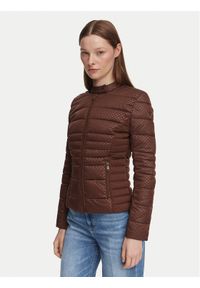 Guess Kurtka przejściowa W6YL16 W2891 Brązowy ciemny Slim Fit. Kolor: brązowy. Materiał: syntetyk #1