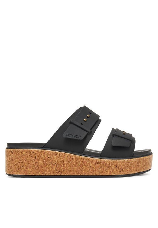 Crocs Klapki Brooklyn Cork Buckle 211252 Czarny. Kolor: czarny