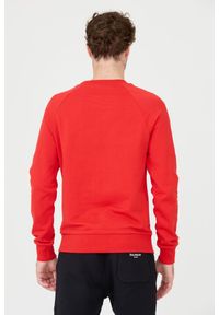 Balmain - BALMAIN Czerwona bluza Printed Sweatshirt. Kolor: czerwony #5