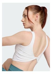 Adidas - adidas Top Power Light Support JZ6028 Biały Slim Fit. Kolor: biały. Materiał: syntetyk #5