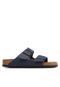 Birkenstock Klapki Arizona Birko-Flor 051753 Granatowy. Kolor: niebieski. Materiał: skóra